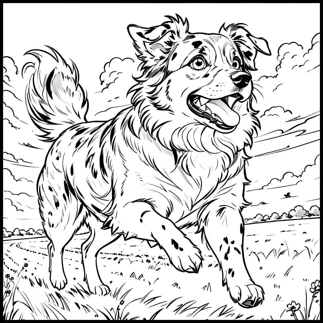 DOG BREEDS - Print-ready PDF Coloring Book with 77 High-Quality images of Cute Dogs