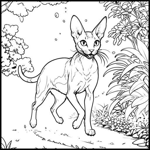 CAT BREEDS - Print-ready PDF Coloring Book with 75 High-Quality images of Cute Cats