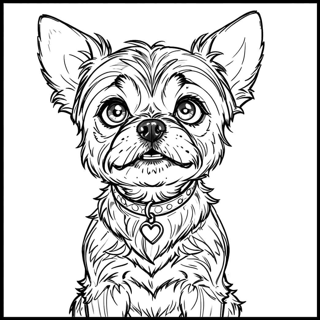 DOG BREEDS - Print-ready PDF Coloring Book with 77 High-Quality images of Cute Dogs